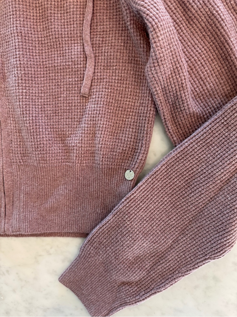 gap x summer fridays waffle knit hoodie & pants set - Picture 6 of 8